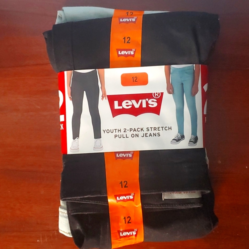 2-pack girls stretch jeans